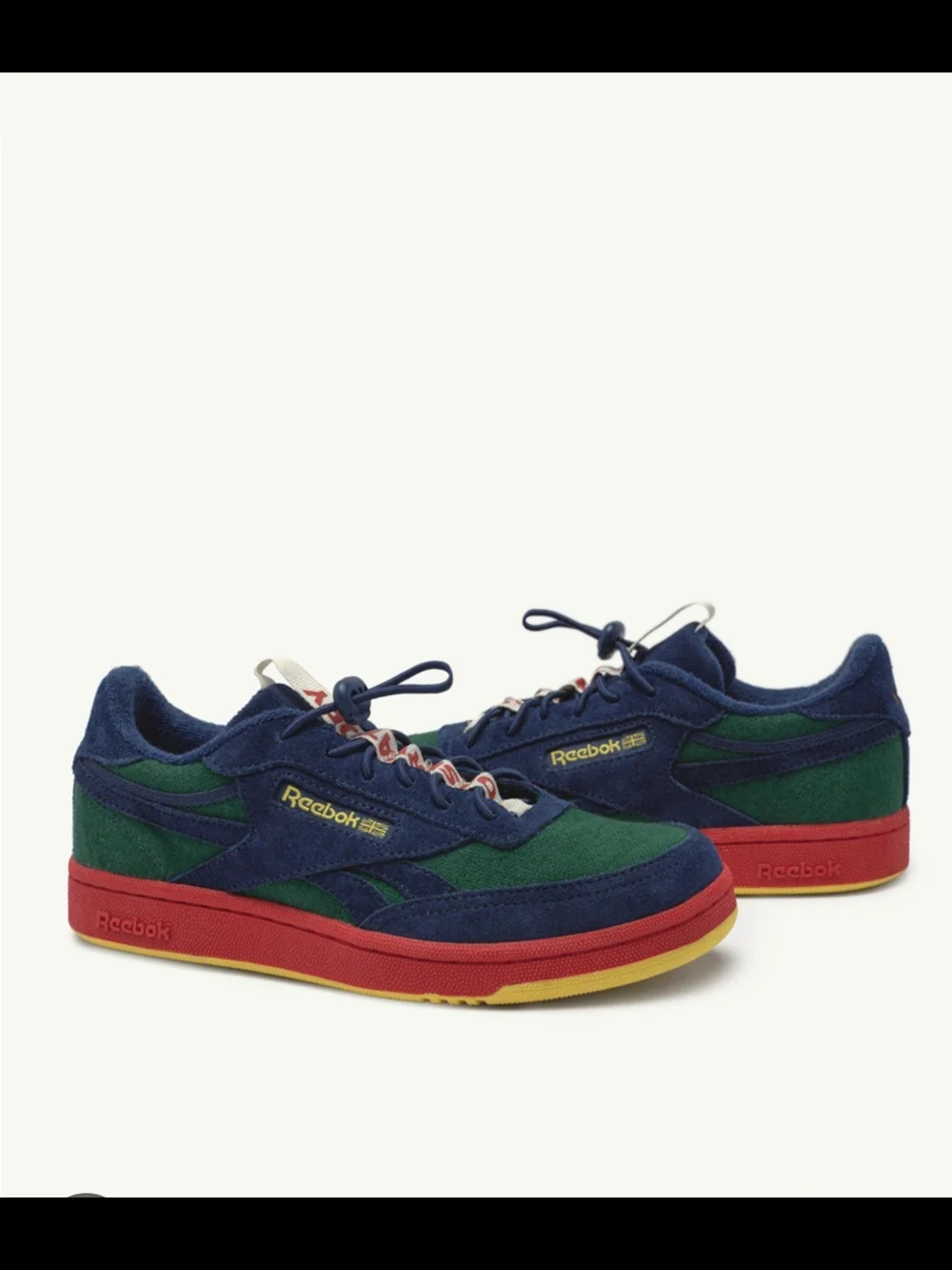 Kids Navy & Green Low-Top Sneakers